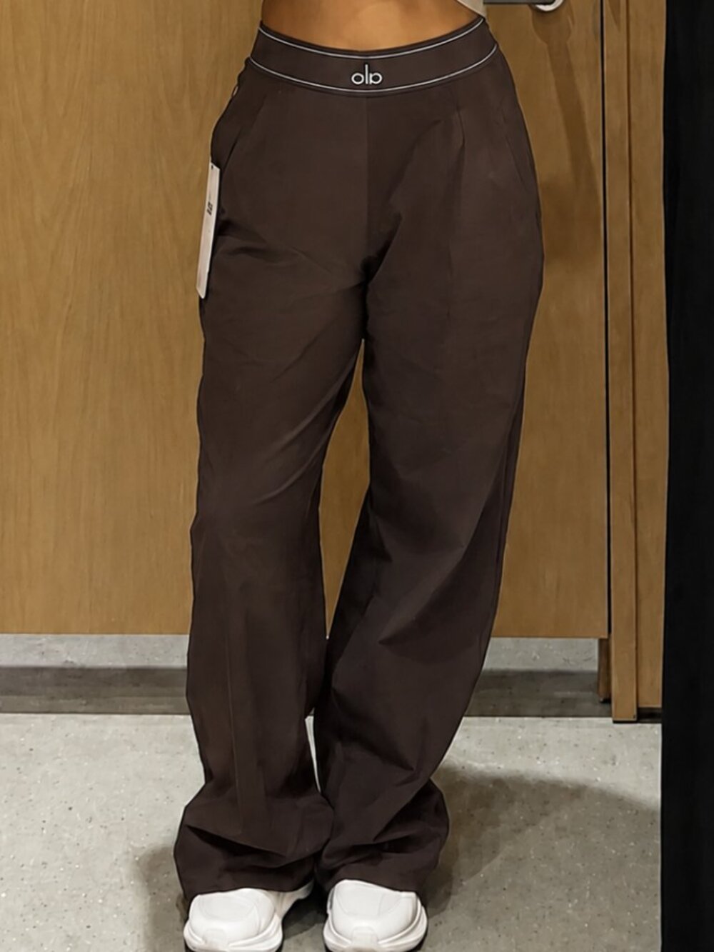 Regular🔹 ALO Yoga Espresso Women's Classic Straight Leg Suit Up Trousers (NWT)